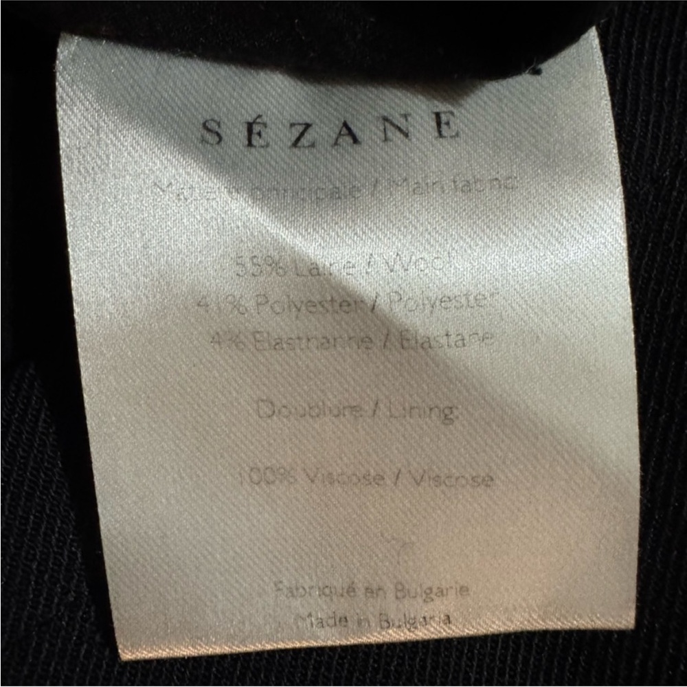 Sezane Charcoal Button-Front Mini Skirt - Picture 9 of 9